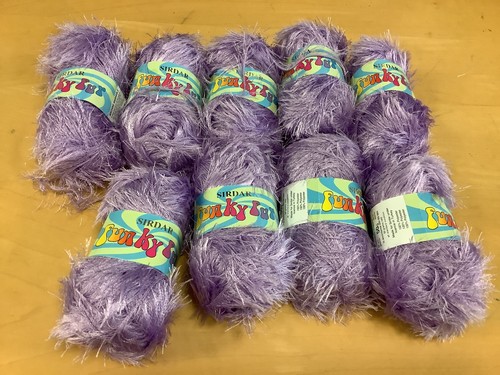 450g sirdar funky fur - , lilac