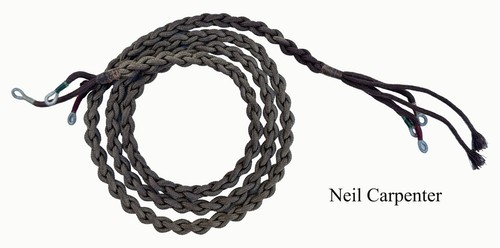 Gpo telephone brown braided - telephone,