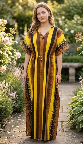 Women long african kaftan - long,