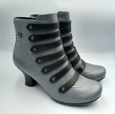 Hush Puppies Tiffin  Grey  UK 7 EU 41  Wide  Victorian  Steampunk  Boots  VGC