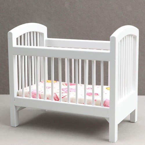 Dollhouse wooden crib - dollhouse,