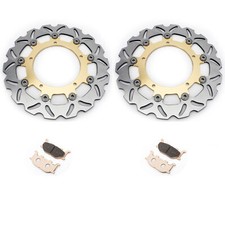 Front brake discs pads - discs, for