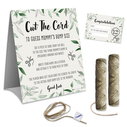 Baby shower game - cut, the