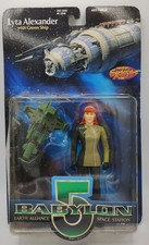 Babylon 5 Previews Exclusive Lyta Alexander Figure  + Green Ship Model