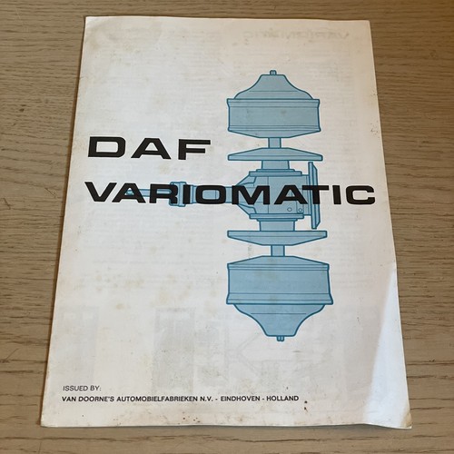 Vintage daf variomatic gearbox - variomatic,