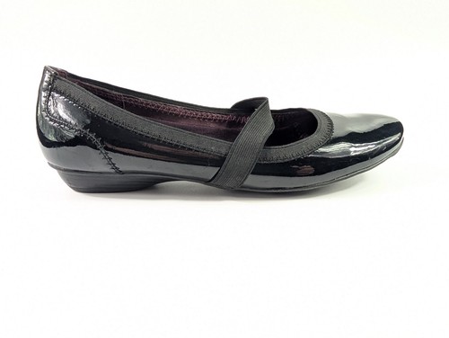 Clarks cushion soft black faux - clarks,