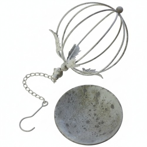Bird top planter spherical - bird,