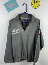MENS VINTAGE 90s UMBRO DRILL SWEATSHIRT TOP SIZE MED RETRO CHEST 50” 99p Start