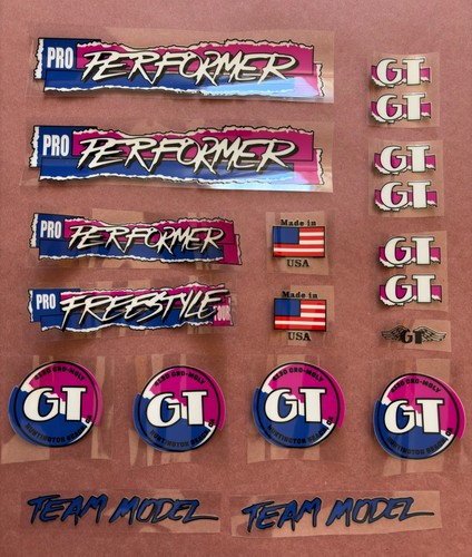 1987 pro performer decal - gt,