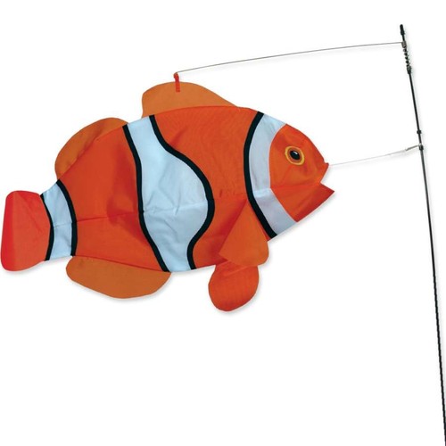 Swimming clown fish wind sock - fish,