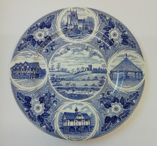 Leicestershire plate Leicester Mercury Wetherby Staffordshire ironstone gift