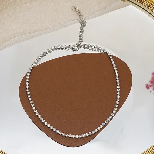 Silver plated diamante 32cm - silver,