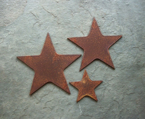 Rusty metal lucky stars - metal,