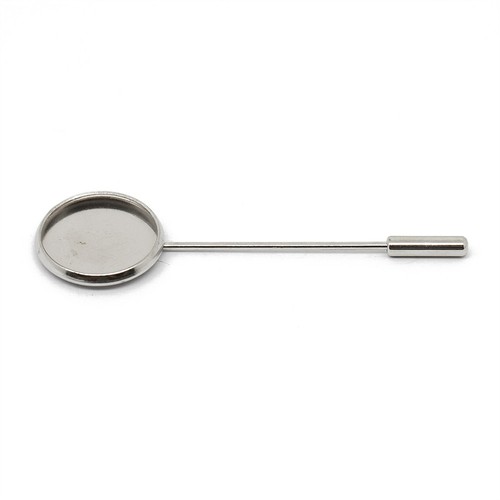 Silver tone brooch stick pin - tone,