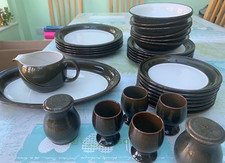 Denby Parisienne- 5 dinner pates £33 5 salad £26 gravy jug and saucer £15 etc