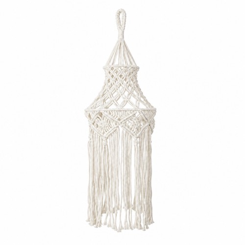 Boho macrame lampshade - macrame, only