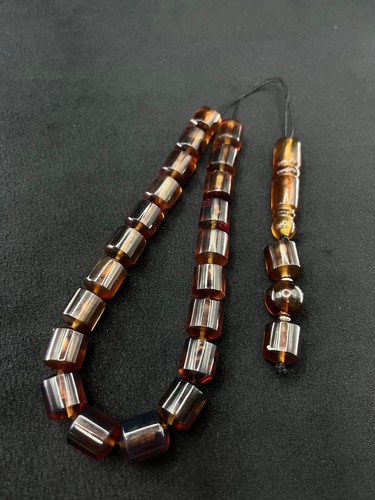 Blue amber komboloi - amber,