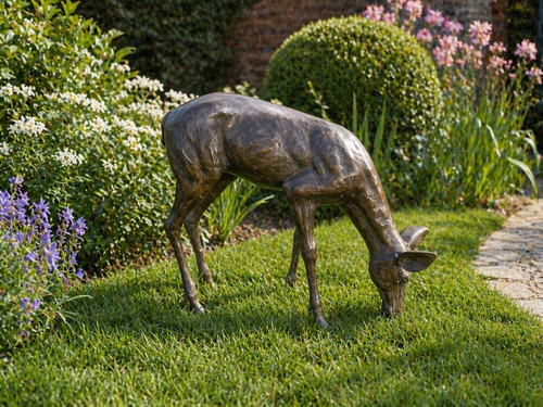 Bronze fawn baby deer - baby,