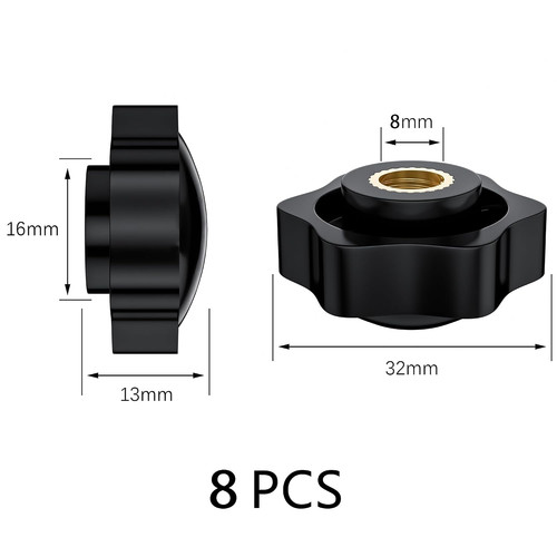 Pcs 32mm clamping star - m8*32mm,