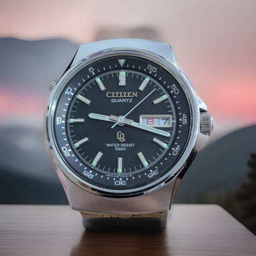 Vintage citizen black dive - vintage,