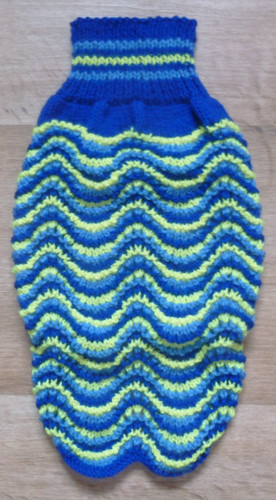 Hand knitted dog jumper - hand,