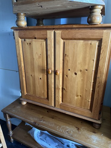 Solid pine storage - storage, cupboard,