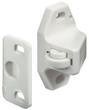 White Plastic Roller Catch for