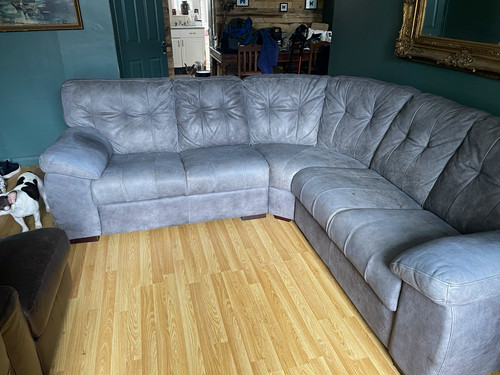 Dfs grey leather shaped - grey,
