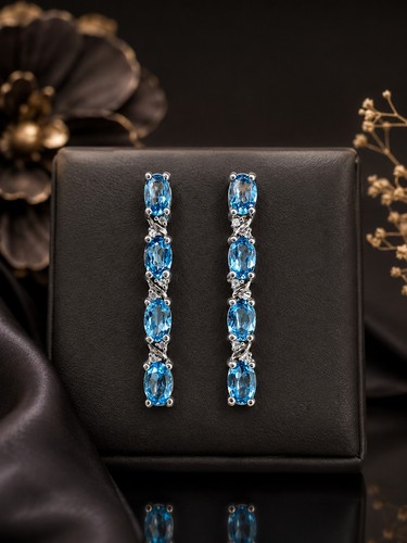 Natural swiss blue topaz - natural,