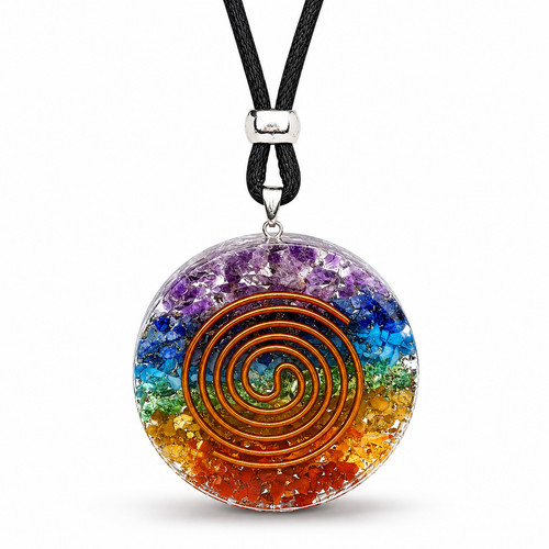Orgonite chakra pendant - chakra,