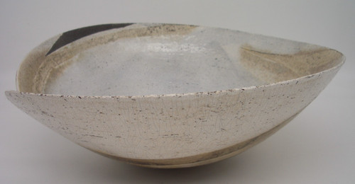 Raku fired bowl - raku, david
