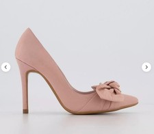 TED BAKER Hyana Moire Satin Bow Court Shoe Dusty Pink Size UK 5 EU 38 RRP £135