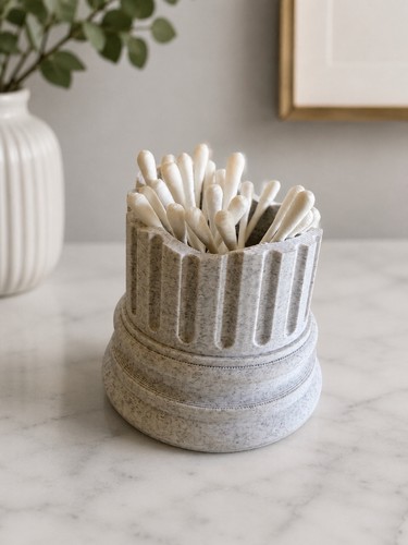 Roman pillar cotton bud holder - roman,