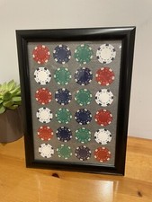 Poker Chip Display Frame For