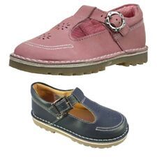 Hush Puppies Infant Slip On Leather Shoes Mary Jones Formal Casual Strap Size 4