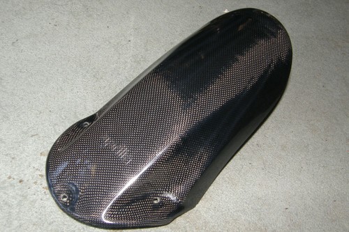 Carbon fibre rear hugger - carbon,