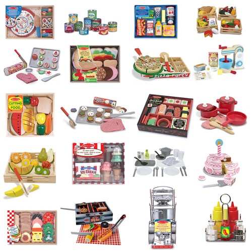 Kids play toys - kids, food