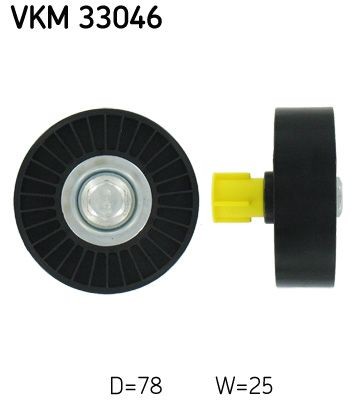 Ribbed belt deflection guide - v-ribbed, deflection/guide