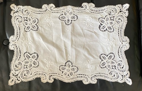 Vintage cotton table mat - cotton,