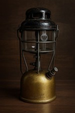 Vintage Tilley X246B Stormlight Lantern Brass Tank Dec 68' Gold Base