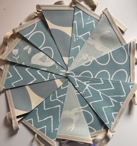 Handmade oilcloth bunting - oilcloth,