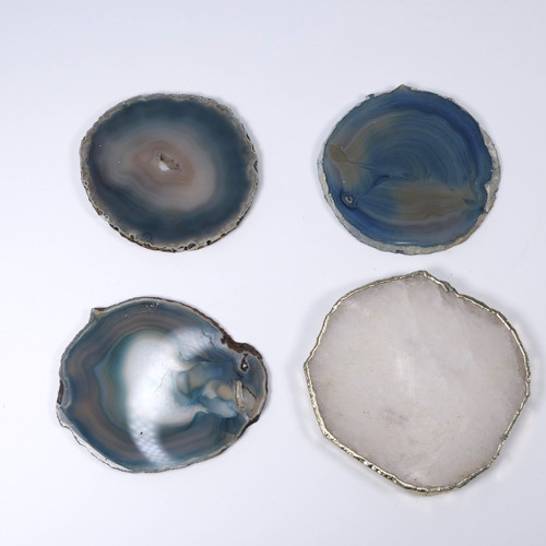 Agate crystal slice - agate, coasters