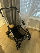 Silver Cross Wayfarer Complete Chrome Chassis With Basket Wheels