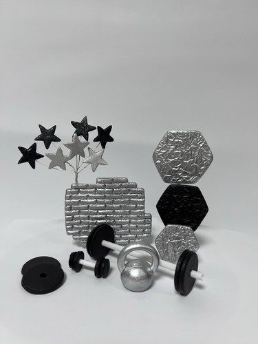 Gym fondant cake decorations - cake,