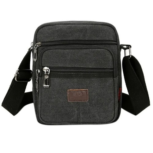 Men canvas shoulder bag - men's,