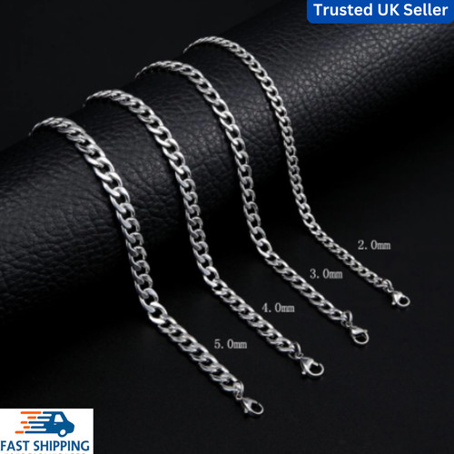 Mens boys curb chain necklace - curb,