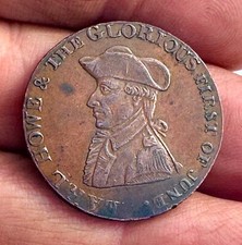 The Glorious First of June Earl Howe 1794 Battle of Ushant Emsworth Halfpenny