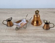 vintage dolls house furniture- copper miniature dolls house furniture.