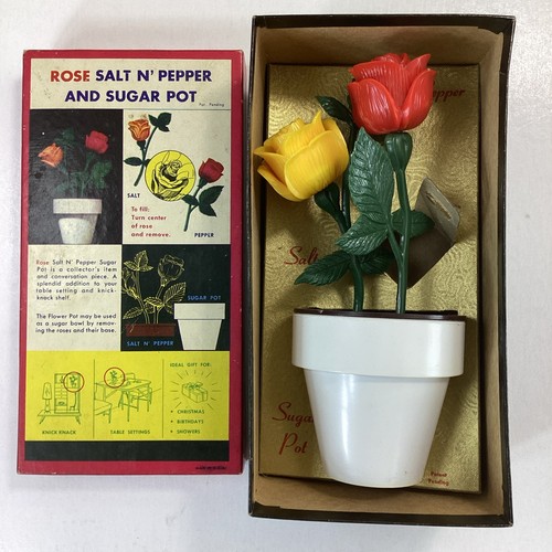 Vintage plastic rose flowers - vintage,