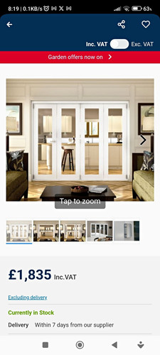 Wickes jci white folding room - wickes,